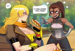[Tillian] Yang Xiao Long x Ilia Amitola x Blake Belladonna (RWBY) [AI GENERATED]