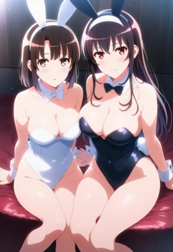 [Corudozera] [110pics] #2 Megumi Katou x Utaha Kasumigaoka (加藤恵x霞ヶ丘詩羽) / Saekano: How to Raise a Boring Girlfriend (冴えない彼女の育てかた) [AI Generated] 作品封面