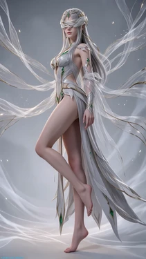 [AIKa0017] 白发柳神 [AI Generated]