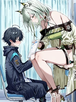 [哈呀哈基草] 大车方舟重置(1)——博士变小了？凯尔希的榨精检查♡ [AI Generated]