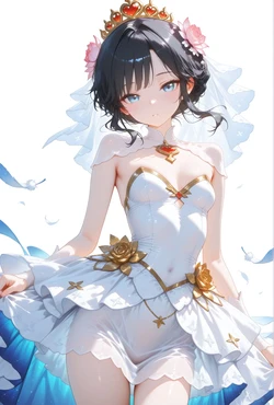王者荣耀 小乔 纯白花嫁 251p [AI Generated]