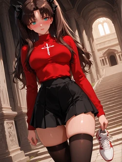 Rin Tohsaka and the Minotaur [AI Generated] 作品封面