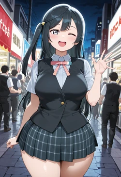 [Nankoai] Setsuna Yuki -Uniform -Recording -BBC -NTR (Love Live! Nijigasaki High School Idol Club) [AI Generated]