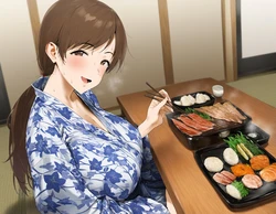 [O3_aiArt] わかめ酒してくれた上に膣内射精させてくれる新田美波 [AI Generated] 作品封面