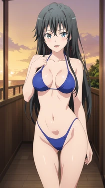 [AIAnArt] Yukinoshita Yukino (Beach) [AI Generated]