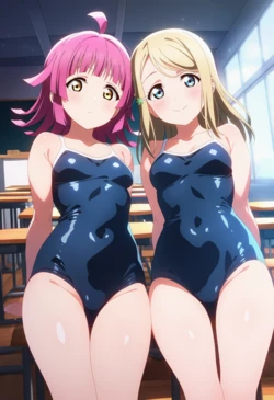 [Corudozera] [110pics] Rina Tennoji x Alisa Ayase - 3P FFM (天王寺璃奈x絢瀬亜里沙) / Love Live! Nijigasaki High School Idol Club x Love Live! School Idol Project (ラブライブ！虹ヶ咲学園スクールアイドル同好会xラブライブ！) [AI Generated] 作品封面