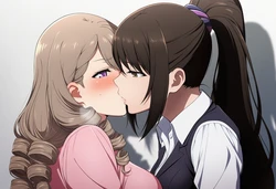 [Emi AItelier] Sae Chabashira X Chie Hoshinomiya - Classroom of the Elite / You-Zitsu (Patreon) (AI Generated)