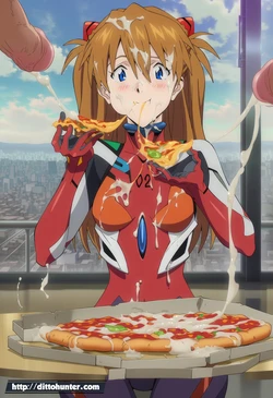 [Ditto Seeker] Asuka Langley (Neon Genesis Evangelion) The Mysterious Lunch at NERV HQ [AI Generated]