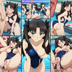 [wapai] Rin Tohsaka (Swimsuit) 遠坂 凛 [AI Generated] 作品封面