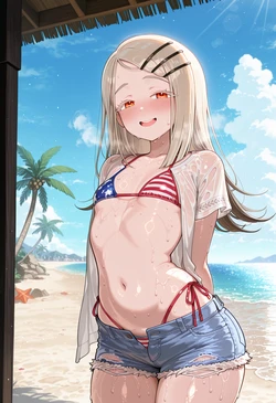 [Nankoai] Shinosawa Hiro -American Bikini -Beach -Recording -BBC (Gakuen IDOLM@STER) [AI Generated] 作品封面