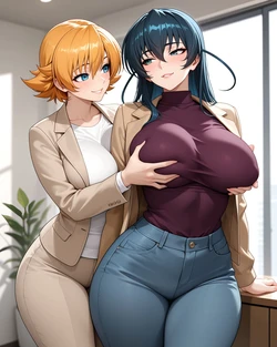 Asagi Igawa and Sakura Igawa [AI Generated]
