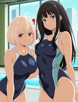 [Anipai] Nishikigi Chisato & Inoue Takina - Lycoris Recoil [205 pics / Full Set] (Patreon) [AI Generated]