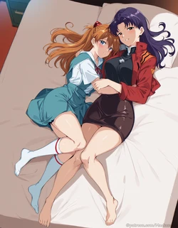 [Mackensky] Asuka x Misato [48 images] (Patreon) [AI Generated]