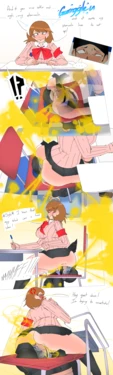[Lazei] Junpei being used as a Chair by Persona 3 Girls