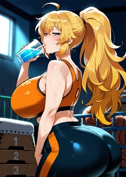 [IsbjornePixiv] Yang Xiao Long Workout [AI Generated]