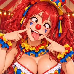 hot clown girl [AI Generated]