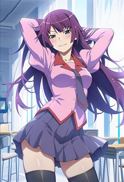 [STF_AI] 戦場ヶ原ひたぎ - Hitagi Senjougahara (200) [AI Generated]