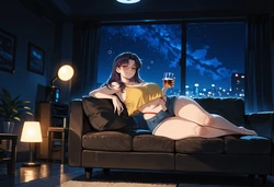 [Miyu] Misato Katsuragi: Stay for a While [AI Generated]