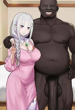 [warofree(WarOfFree98)] Emilia x BBC - Re:Zero [AI Generated]
