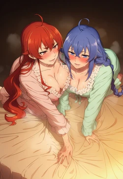 Emi Aitelier - Eris Boreas X Roxy Migurdia - Mushoku Tensei: Jobless Reincarnation ( AI generated ) 作品封面