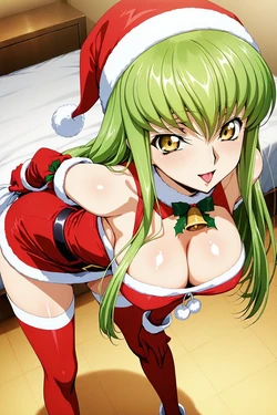 [minakaze] C.C - Mini Skirt Santa (Code Geass) [AI Generated] 作品封面