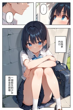 [ステーキくん] 拾った家出少女に懐かれた [AI Generated] [中国翻訳] [AI Translate] 作品封面