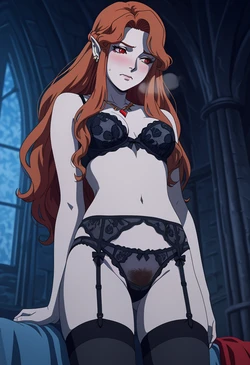 [Waifu Alchemy] Lenore lingerie sexy + Lenore naked sexy exposing her body ultra detailed pussy - Castlevania netflix series (2026-09-22) [AI Generated]