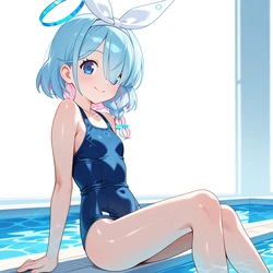 [牧羊犬] ブルーアーカイブ アロナ スク水 [AI Generated] 作品封面