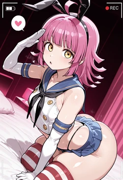 [Nankoai] Rina Tennoji -Shimakaze Cosplay -Lovehotel -Recording (Love Live! Nijigasaki High School Idol Club) [AI Generated] 作品封面