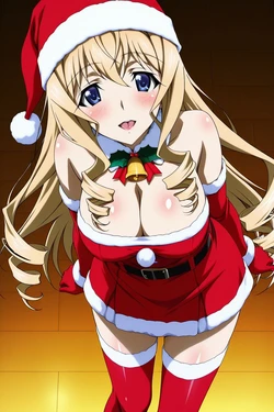 [minakaze] Cecilia Alcott - Mini Skirt Santa (Infinite Stratos) [AI Generated] 作品封面