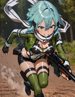[AT-SA-KON13] Sinon [AI Generated] 作品封面