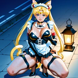 Catgirl Usagi-Chan images [AI Generated] 作品封面