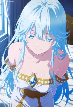 [araaiart] Request: Elfaria Albis Serfort | Wistoria: Wand and Sword [AI Generated] 作品封面