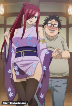[DittoHunter] Erza Scarlet (Fairy Tail) Gentle Whispers in Silk [Ai Generated]
