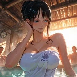 【 OnlyAni 11881】ico Robin in the Men's Hot Spring (Part 1) [AI Generated] 作品封面