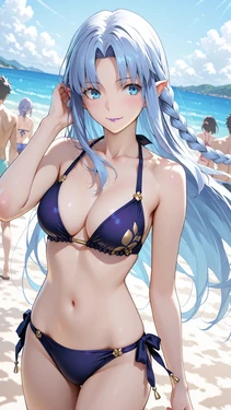 [AI Generated] 水着キャスター