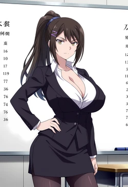 [Aindroidparanoid]  Sae Chabashira - Yōkoso Jitsuryoku Shijō Shugi no Kyōshitsu e [AI Generated] 作品封面