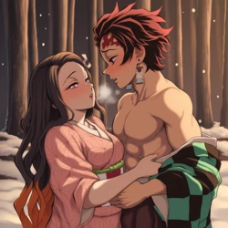 [Viol] Nezuko x Tanjirou (Patreon) [AI Generated] 作品封面