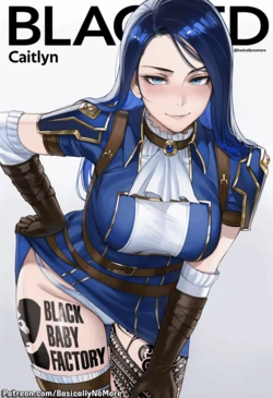 [BasicallyNoMore] Arcane Caitlyn Blacked / Week 17 Commission (Patreon) [AI-generated]