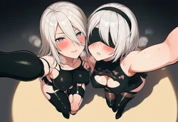 Emi AItelier - 2B X A2 - NieR Automata (Patreon) (AI Generated)