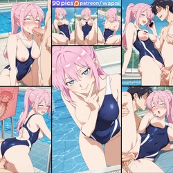 [wapai] Miyako Shikimori (Swimsuit) 式守都 [AI Generated] 作品封面