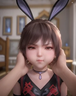 Xiao Wu, Black Dress Combat Suit [AI Generated]