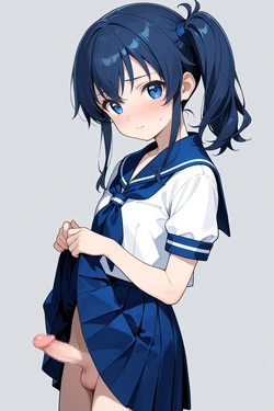 [AI Generated] 【ふたなり】オナニーみせて