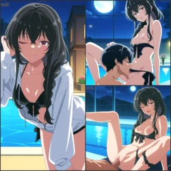 [Bluu AI] Koto Satsuki (There's No Freaking Way I'll be Your Lover! Unless...) [AI Generated] 作品封面