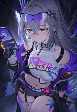 [ItGirlWaifu/cMonster] 261011 [honkai] silver wolf Lv.999 BBC HILICHURL 204p [AI Generated]