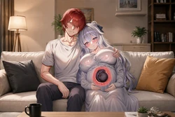 [一勺咖啡豆] 布洛妮娅与绿帽舰长的幸福生活【布洛妮娅生贺第三弹】 [AI Generated] 作品封面