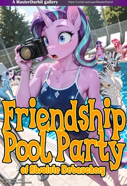 [MasterDarhil] Friendship Pool Party [AI Generated]