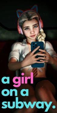 [DumbKoala] A Girl on a Subway Phone 作品封面