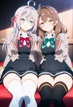 [Corudozera] [130pics] Alya Kujou x Masha Kujou - FFM 3P (九条アリサ・ミハイロヴナx九条マーシャ・ミハイロヴナ) / Alya Sometimes Hides Her Feelings in Russian (時々ボソッとロシア語でデレる隣のアーリャさん) [AI Generated]