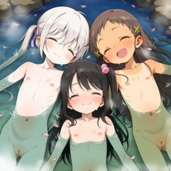 [demibot] Shoujo Ramune Onsen Night (Shoujo Ramune) [AI Generated] 作品封面